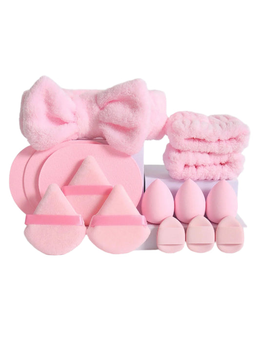 Glow Start Set — Fluffy Headband & Beauty Blenders